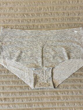 Victoria's Secret PINK No Show Boyshort Panty Stretch Heather Grey Size L